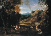 Landscape with a Hunting Party unknow artist